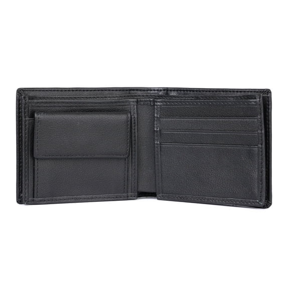 QD men's wallet retro genuine leather multi-card slot card holder wallet wallet