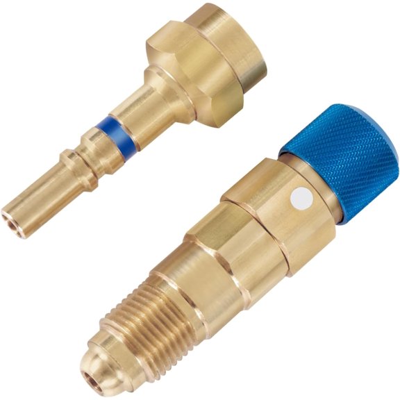 QDB33 Argon Hose Quick Connect Fittings - Argon Inert Gas Regulator for Quick Connection to Hose, Gold