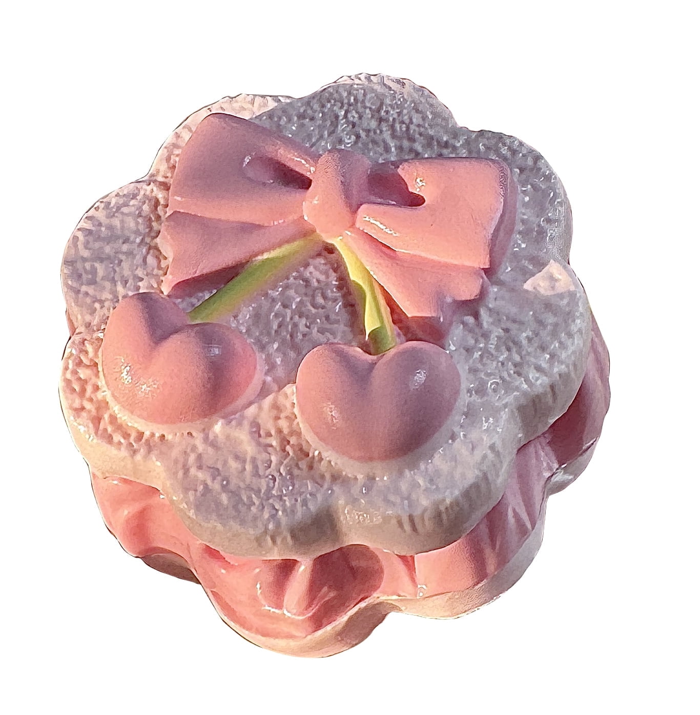 QDDLGRUI Taba Squishy Pink Kawaii Handmade Cherry