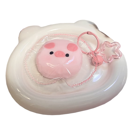 QDDLGRUI Taba Squishy Pink Kawaii Handmade Mini Pig