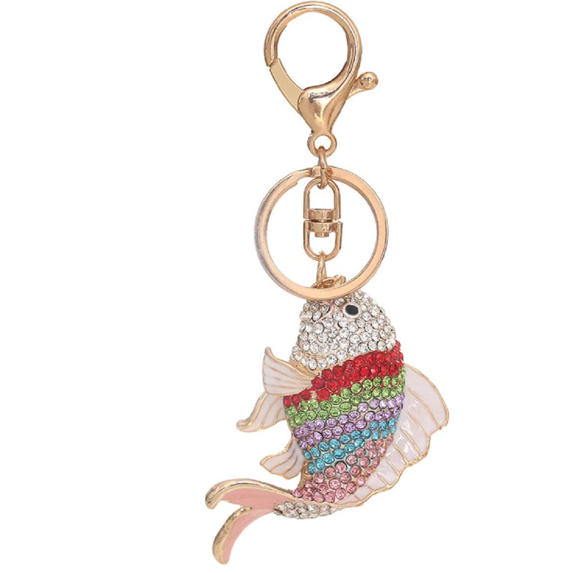 QDDollars Ocean Goldfish Keychain for Women, Lucky Koi Fish Key Chain ...