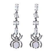 QDDollarsFun Gothic Spider Earrings, Punk Spider Dangle Earrings for Women, Bohemian Spider Insect Earrings, Sparkling Spider Statement Earrings Spider Boho Jewelry, Spider Animal Drop Earrings
