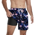 thumbnail image 1 of QDG Men's Quick Dry Swim Trunks Beach Board Shorts with Adjustable Drawstring Waist, 1 of 7
