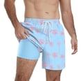thumbnail image 1 of QDG Men's Quick Dry Swim Trunks Beach Board Shorts with Adjustable Drawstring Waist, 1 of 8