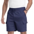 thumbnail image 1 of QDG Men's Relaxed Fit Cargo Shorts with Drawstring Elastic Waist Multi-Pocket for Daily Hiking Work, 1 of 7
