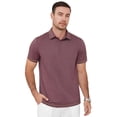 thumbnail image 1 of QDG Men's Short Sleeve Polo Shirts Casual Collared Comfortable Fit Ideal for Daily & Golf Wear, 1 of 8
