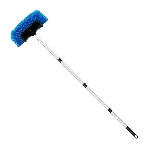 QDJZ 1 Set Car Cleaning Brush with Soft Synthetic Bristles Telescopic Handle Built-in Hose Attachment Car Wash Brush,Blue