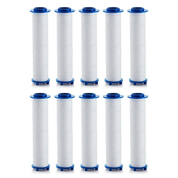 QDJZ 10Pcs Shower Filter Efficient Filtration Easy Installation Bath Filter for Cleaner Water Quality Regular Replacement