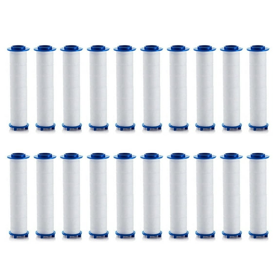 QDJZ 20Pcs Shower Filter Efficient Filtration Easy Installation Bath Filter for Cleaner Water Quality Regular Replacement