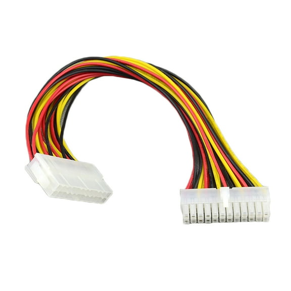 QDJZ 24Pin Male to 24Pin Female PC Power Adapter Extension Cable Connector