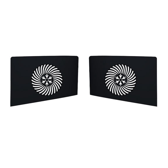 QDJZ 2Pcs Game Console Top Plate for PS5 Slim Disc Edition Left Right Top Cover with Heat Dissipation Hole Gaming Console Cooling Shell Replacement Parts