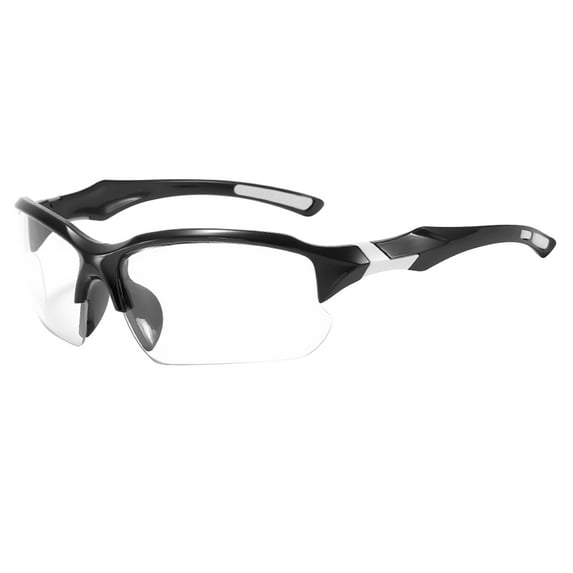 QDJZ Bifocal Polarized Cycling Sunglasses UV Protection Anti-Glare Scratch Resistant Adjustable Earstems Safety Cord Outdoor Sports Goggles,B