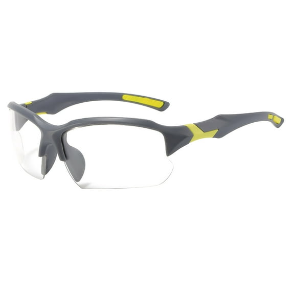 QDJZ Bifocal Polarized Cycling Sunglasses UV Protection Anti-Glare Scratch Resistant Adjustable Earstems Safety Cord Outdoor Sports Goggles,C