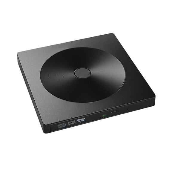 QDJZ CD-ROM Disk Drive USB 3.0 Low Noise ABS Computer ROM External Drive for Laptop