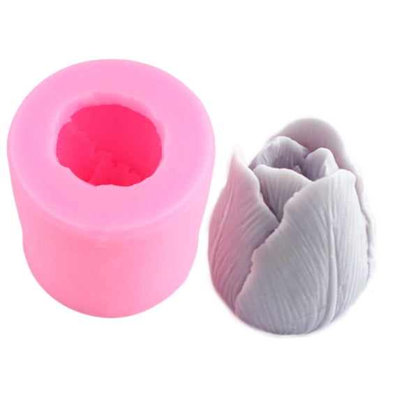 QDJZ Cake Mold Non-stick Food Grade Tulip Bud Shape Fondant Chocolate Baking Mold Home Supply