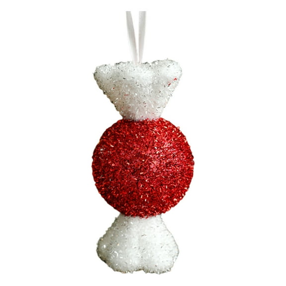 QDJZ Christmas Candy Ornament Foam Peppermint Candy Cane Christmas Decoration DIY Tree Hanging Pendant for Holiday Decor,B