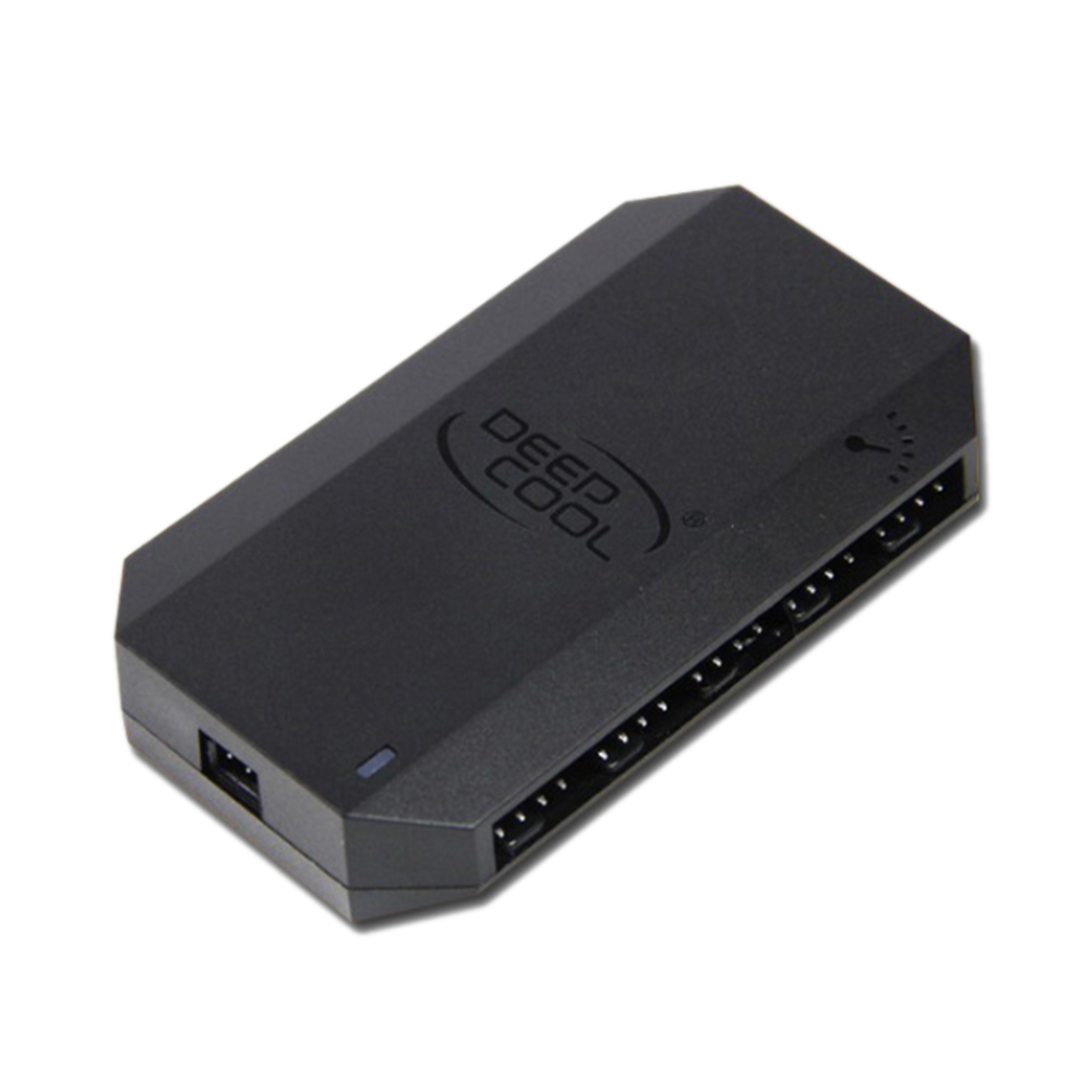 QDJZ Computer PC Case 10 Ports SATA Powered 4-Pin PWM CPU Fan Hub ...