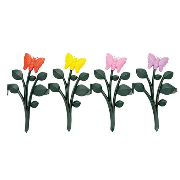 QDJZ Decorative Garden Fence Reusable Plastic Waterproof Fencing Border Panel for Outdoor,Butterfly Flowers