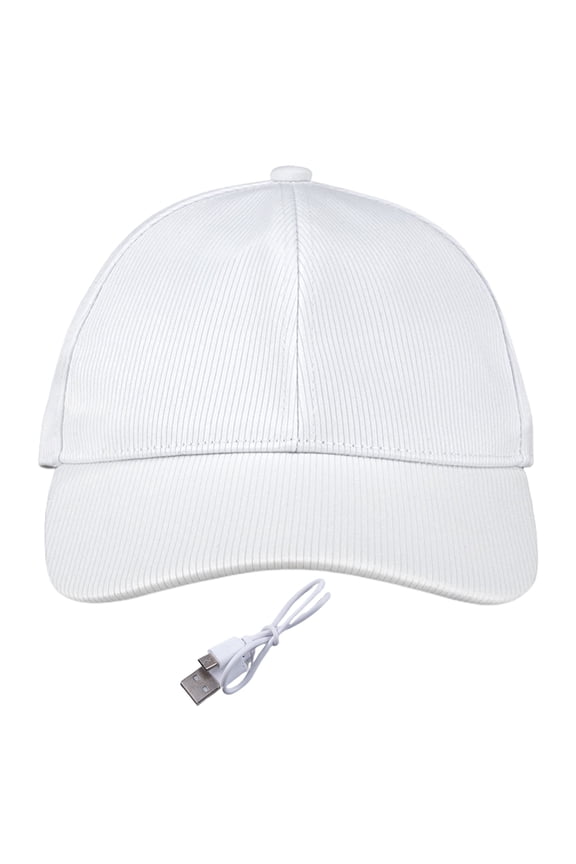 LED Hat Light Up Baseball Cap Flash Glow Hat USB Rechargeable Hip-Hop Luminous Hat Halloween Flashing Cap for Party Disco Bar