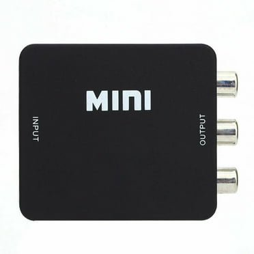 QDJZ Portable Mini Full High Clarity 1080P -compatible to AV RCA Adapter Audio Composite Converter Box