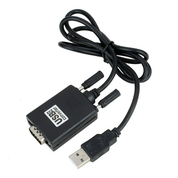 QDJZ USB to RS232 Serial 9 Pin COM Port DB9 Converter Cable Adapter for PC Computer