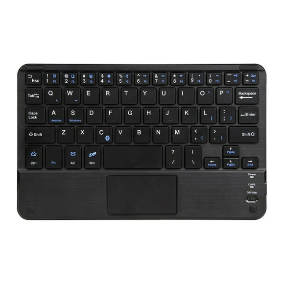 QDJZ Ultra-Slim Mini Wireless Bluetooth-compatible 59 Keys Keyboard with Touch-pad for Tablet PC
