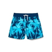 Wonder Nation Boys Quick Dry Stretch Swim Trunks with UPF50, Sizes 4-18 & Husky