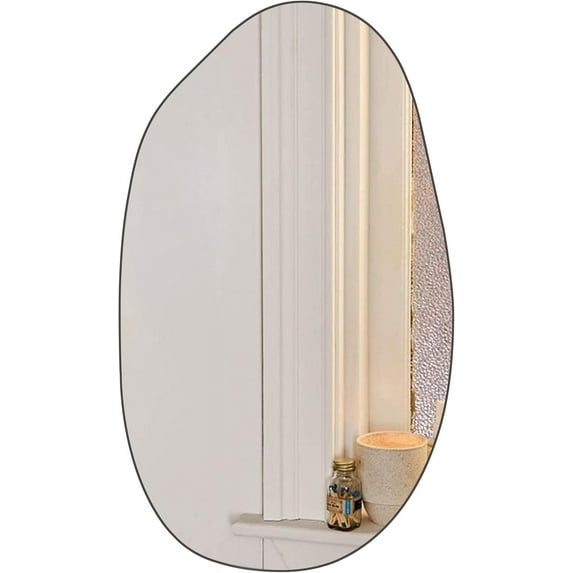 QDSSDECO Irregular Wall Mirror Asymmetrical Mirror for Wall Decor Luxury Vanity Mirror for Living Room,Bathroom,Entryway,Passageway,19.7" x33.5"