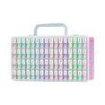 thumbnail image 1 of QDXFX Bead Storage Box Large Capacity Multiple Compartments Transparent Design Rhinestones Painting Storage Container,A, 1 of 7