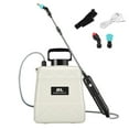 thumbnail image 1 of QDXFX Electric Garden Sprayer 8L Backpack Sprayer with 3 Mister Nozzles Retractable Wand Shoulder Strap Rechargeable Weed Sprayer for Spring Time Planting,White, 1 of 8