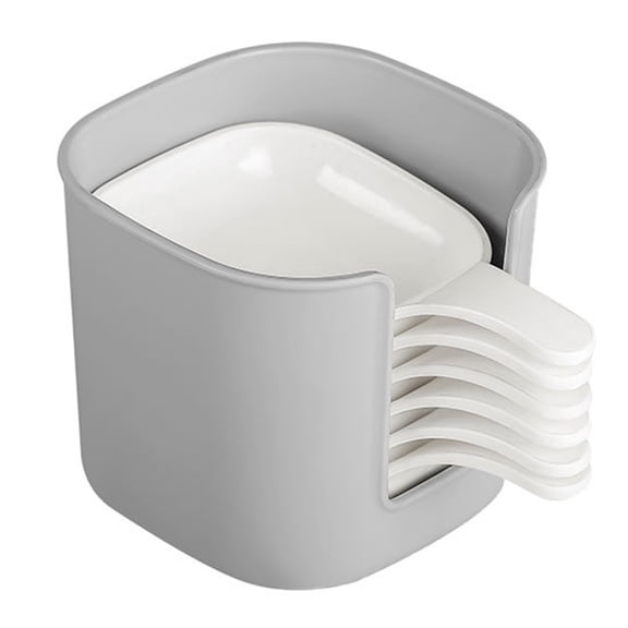 QDXFX Sauce Dish Set Stackable Dipping Trays with Storage Box Mini Seasoning Plates for Soy Sauce Tomato Sauce Dessert,White 1 Set