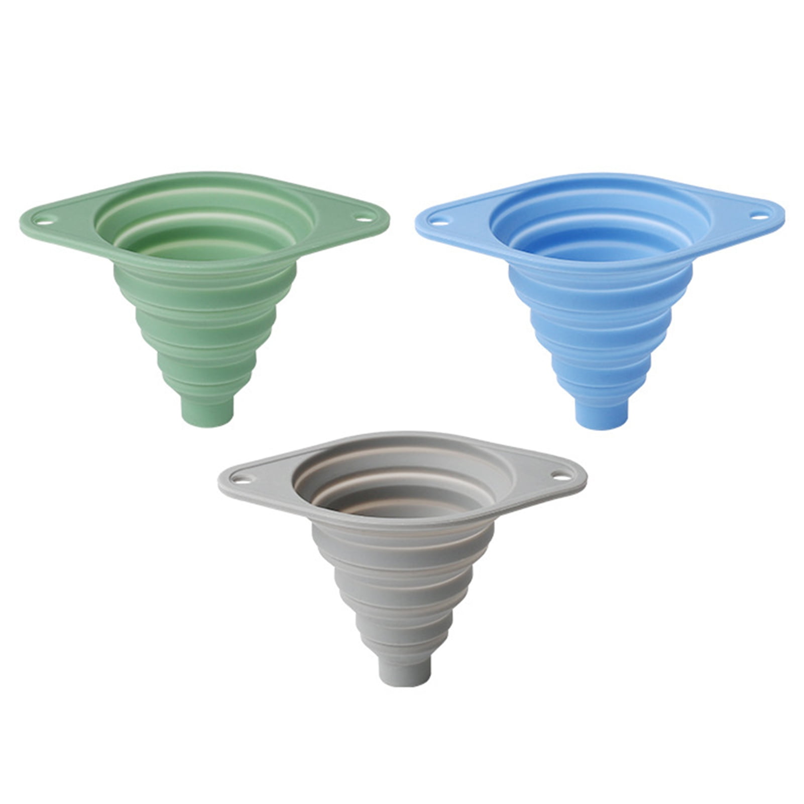 QDXFX Silicone Telescopic Funnel Heat Resistant Collapsible Funnel ...