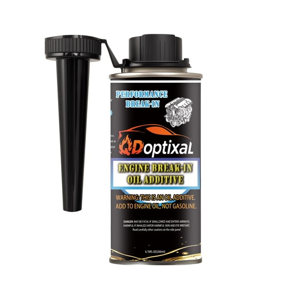 QDoptixal Engine Break-In Oil Additive,High ratio High Zinc ZDDP Reduces Wear, Noise & Vibration,Boosts Power & Piston Ring Seating,7 Fl Oz Treats 4L Oil,For All Gas & Diesel Engines