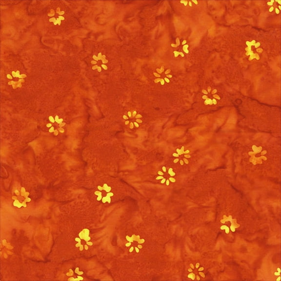 QE8: Charm - Buds - 455Q-3 Blaze - Batik (1yard)