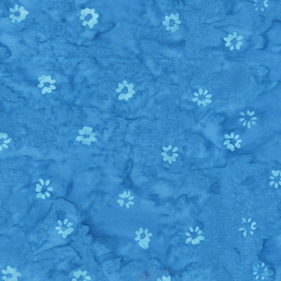 QE8: Charm - Buds - 455Q-6 Bluebird - Batik (1yard)