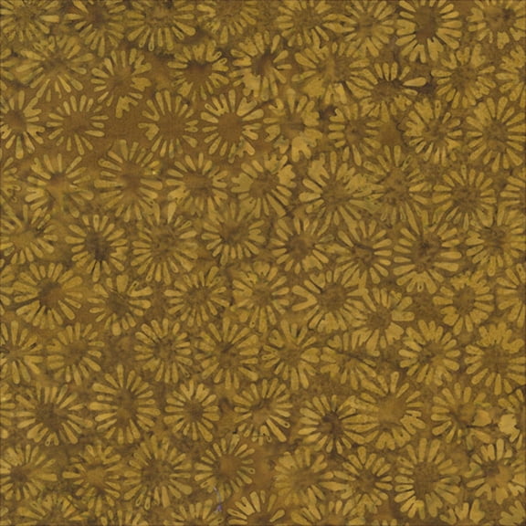 QE8: Charm - Sliced Circles - 453Q-5 Brown - Batik (1yard)