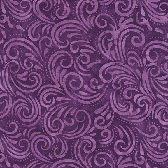 QE8: Charm - Swirl - 452Q-6 Grape - Batik (1yard)