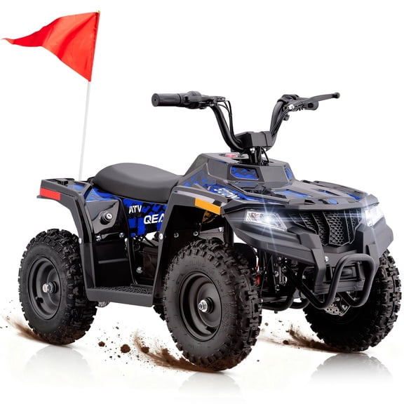 QEASET 36V Battery-Powered Off-Road Ride-On Buggy – Parent-Lock 2-Speed, 10-Mile Range, Grass & Dirt Ready,Blue