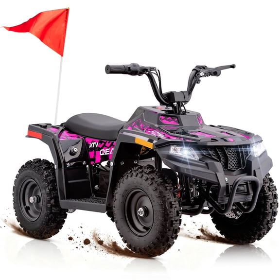 QEASET 36V Battery-Powered Off-Road Ride-On Buggy – Parent-Lock 2-Speed, 10-Mile Range, Grass & Dirt Ready,Pink