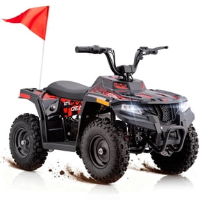 QEASET 36V Battery-Powered Off-Road Ride-On Buggy – Parent-Lock 2-Speed, 10-Mile Range, Grass & Dirt Ready,Red