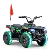 Arshin 36V Electric 4-Wheeler ATV - Twist-Grip Variable-Speed Acceleration Control, Hand-Operated Disc Brake,Age 13+