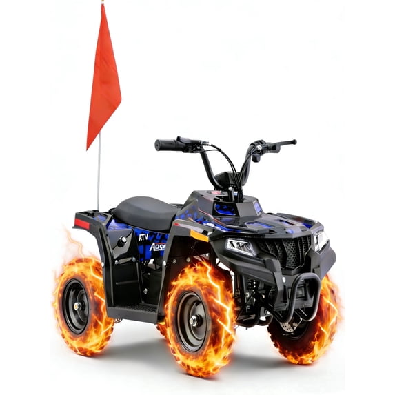 Arshin 36V Electric 4-Wheeler ATV - Twist-Grip Variable-Speed Acceleration Control, Hand-Operated Disc Brake,Age 13+