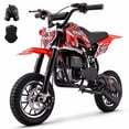 thumbnail image 1 of QEASET 39CC Dirt Bike, Gas Powered Mini Bike, Red, 1 of 9