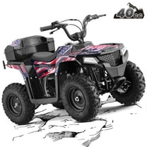 QEASET 40 cc Trail Blazer Ride-On Buggy – Dual-Speed Off-Roader, Key-Lock Safe, 10-15.5mph, Green Camo