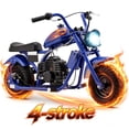 thumbnail image 1 of Arshin 40cc Gas Dirt Bike,20 MPH Mini Pit Bike with Off-Road Tires & Disc Brakes,Soft Spring Seat,160 Lbs Max Load,4-stroke(Blue), 1 of 8