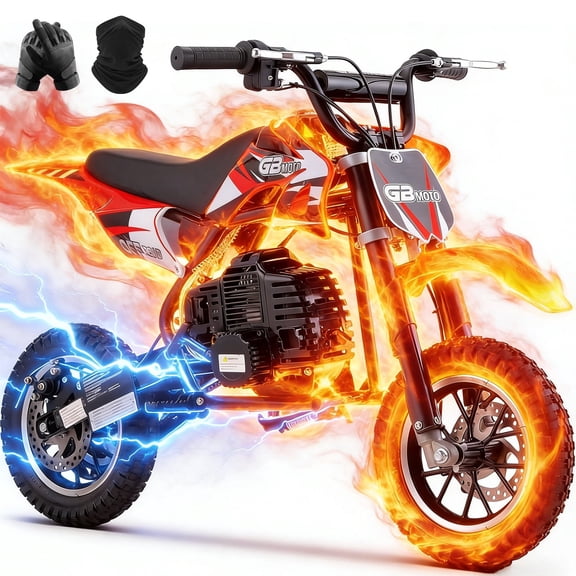 Arshin 50cc 4-Stroke Gas Dirt Bike - 20 MPH Max Speed,Disc Brakes,Perfect Youth & Adult Beginner Pit Bike(Red)