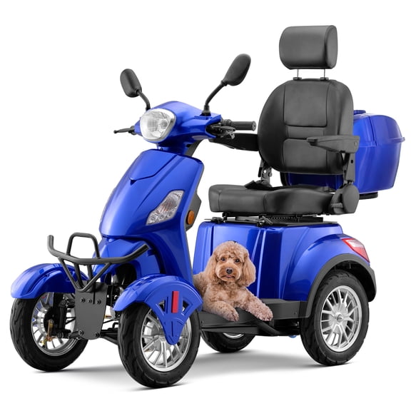 Arshin Heavy Duty 4 Wheel Mobility Scooters for Seniors & Adults 500lbs Capacity,800W All Terrain Electric Recreational Scooter