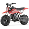 thumbnail image 1 of QEASET Mini Off-Road Dirt Bike, 49 CC 2-Stroke Gas Bike with Off-Rode Tire, Suspensions, Disc Brakes, Max Load 160Lbs, Max Speed 18Mph, Red, 1 of 8