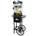 thumbnail image 1 of QEEKA 10 Oz Popcorn Machine with Cart on Wheels,Includes 3 Measuring Spoons,40-Cup Output, Black,for Home Theater and Events, 1 of 9