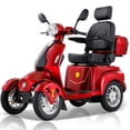 thumbnail image 1 of QEEKA 4-Wheel Heavy Duty Mobility Scooter for Seniors & Adults，500 lbs Capacity,1000W Motor,Electric Travel Scooter,Red, 1 of 12